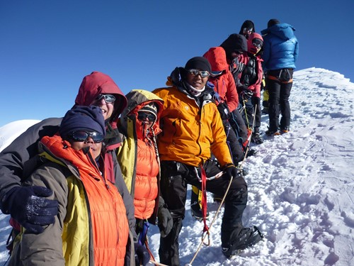 Mera Peak support team