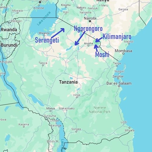 Tanzania Map