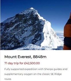 Climb Mt Everest